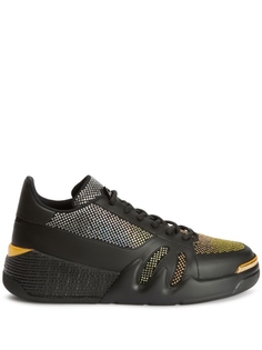 Giuseppe Zanotti кроссовки со стразами, черный