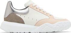 Кроссовки Alexander McQueen Court Trainer White Silver, белый
