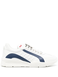 Dsquared2 side-stripe low-top sneakers, белый