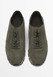 Кроссовки на шнуровке SOFT SPLIT Massimo Dutti, серый
