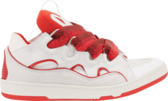 Кроссовки Lanvin Curb Sneaker White Red, белый