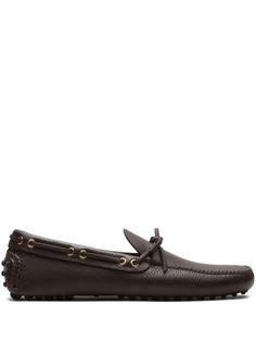 Car Shoe мокасины из зернистой кожи, коричневый