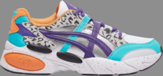 Кроссовки gel bnd zebra print Asics, белый