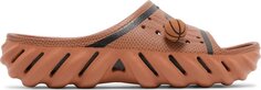 Кроссовки NBA x Echo Slide Sienna, коричневый Crocs