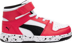 Кроссовки Puma Rebound LayUp Little Kid Speckled - High Risk Red, красный