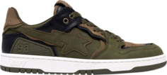 Кроссовки Sk8 Sta #6 Olive Drab, зеленый Bape