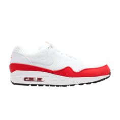 Кроссовки Nike Air Max 1 EM White University Red, белый