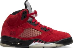 Кроссовки Air Jordan 5 Retro Raging Bull Red Suede, красный