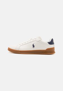 Кроссовки на шнуровке HERITAGE COURT II LEATHER SUEDE SNEAKER Ralph Lauren, белый