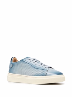 Santoni кеды с выцветшим эффектом, синий