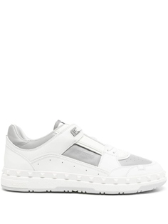Valentino Garavani кроссовки Freedots со вставками и декором Rockstud, белый