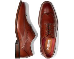 Оксфорды Stacy Adams Macarthur Wing Tip, цвет Cognac