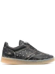 MM6 Maison Margiela кроссовки с нашивкой-логотипом, черный