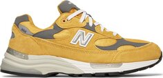 Кроссовки New Balance 992 Made in USA Gold Cream, золотой
