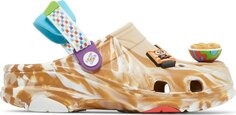 Кроссовки Cinnamon Toast Crunch x Classic All-Terrain Clog Kids, коричневый Crocs