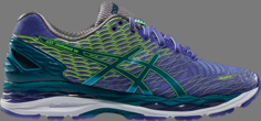 Лимитированные кроссовки gel nimbus 18 lite-show blue iris deep green Asics, синий