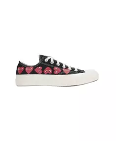 Низкие кеды Converse с принтом в виде сердечек Comme Des Garçons Play, черный