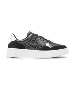 Кроссовки с замшевыми вставками Armani Exchange, черный