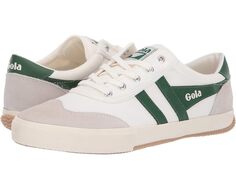 Кроссовки Gola Badminton, цвет Off-White/Green
