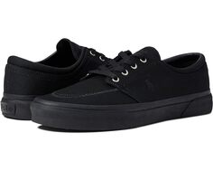 Кроссовки Polo Ralph Lauren Faxon X Low-Top Canvas Sneaker, цвет Black/Black