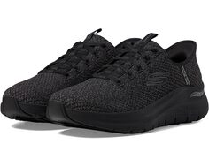 Кроссовки SKECHERS Arch Fit 2.0 Look Ahead Hands Free Slip-In, цвет Black/Black