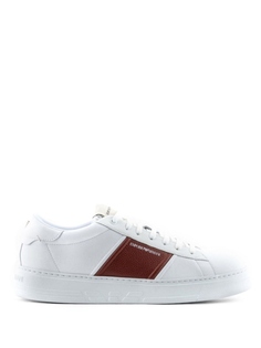 Кроссовки Emporio Armani With Logo, белый/темно-красный