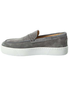 Christian Louboutin Paqueboat Замшевые кроссовки на платформе, серый