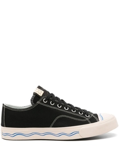 visvim кеды Skagway Lo из канваса, черный
