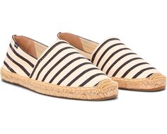 Лоферы Soludos Original Espadrille, цвет Ivory / Black