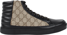Кроссовки Gucci GG Supreme High Black Tan, черный