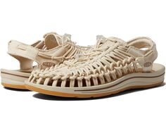 Сандалии KEEN Uneek Canvas, цвет Natural Canvas/Birch