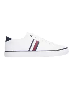 Полосатые сетчатые повседневные кроссовки Tommy Hilfiger, белый