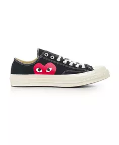 Низкие кеды с большим сердцем Comme Des Garçons Play, черный