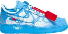Лимитированные кроссовки Nike Off-White x Cassius Hirst x Air Force 1 Low 07 MCA, синий