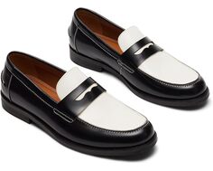 Лоферы Steve Madden Natan, цвет Black/White