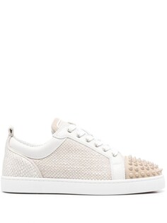 Christian Louboutin кеды Louis Junior Spikes, нейтральный цвет