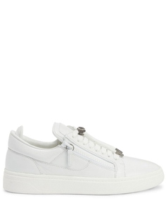 Giuseppe Zanotti кеды Frankie с молниями, белый