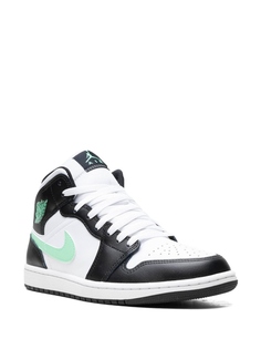 Jordan кроссовки Air Jordan 1 Mid Green Glow, черный