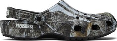 Кроссовки Pleasures x Realtree x Classic Clog Skeleton - Edge Camo, зеленый Crocs
