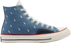 Кроссовки Converse Chuck 70 High Indigo Boro, синий