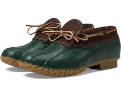 Ботинки L.L.Bean Rubber Moc Canvas, цвет Dark Brown/Forest Shade/Tan Opaque L.L.Bean®