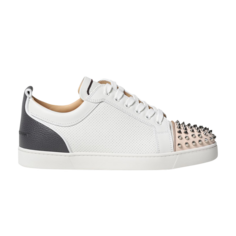 Кроссовки Christian Louboutin Louis Junior Spikes White Black Cream, белый