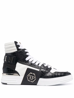 Philipp Plein высокие кроссовки Cocco Phantom Kicks, белый