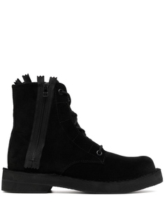 Yohji Yamamoto бархатные ботинки, черный