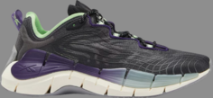 Кроссовки wmns zig kinetica 2 black dark orchid Reebok, черный