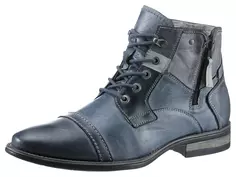 Ботильоны KRISBUT на шнуровке, со съемной текстильной стелькой, серый