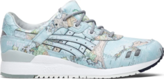 Кроссовки atmos x gel lyte 3 world map Asics, синий