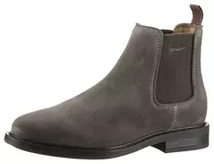 Ботинки челси Gant "St. Fairkon", ботильоны, костюмные туфли, деловые туфли с эластичной вставкой, блочный каблук, коричневый