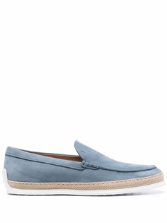 Tods лоферы с миндалевидным носком, синий Tod’S