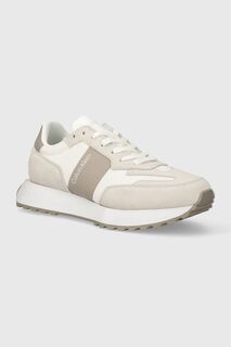 Кроссовки Low Top Lace Up Mix Calvin Klein, бежевый